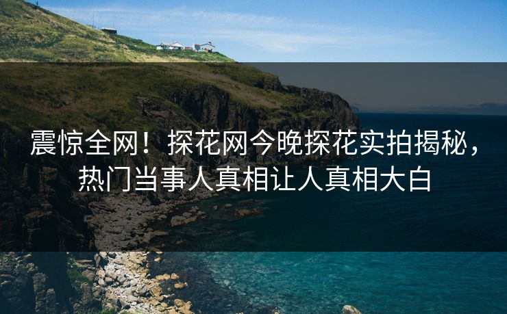 震惊全网！探花网今晚探花实拍揭秘，热门当事人真相让人真相大白  第1张