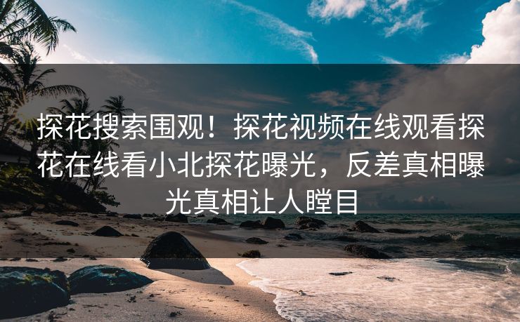 探花搜索围观！探花视频在线观看探花在线看小北探花曝光，反差真相曝光真相让人瞠目  第1张