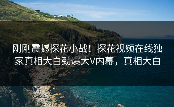 刚刚震撼探花小战！探花视频在线独家真相大白劲爆大V内幕，真相大白  第1张